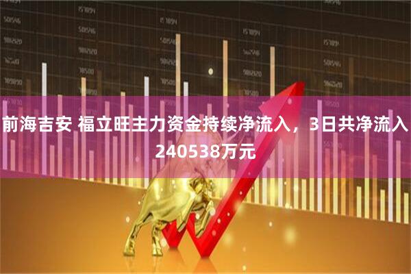 前海吉安 福立旺主力资金持续净流入，3日共净流入240538万元